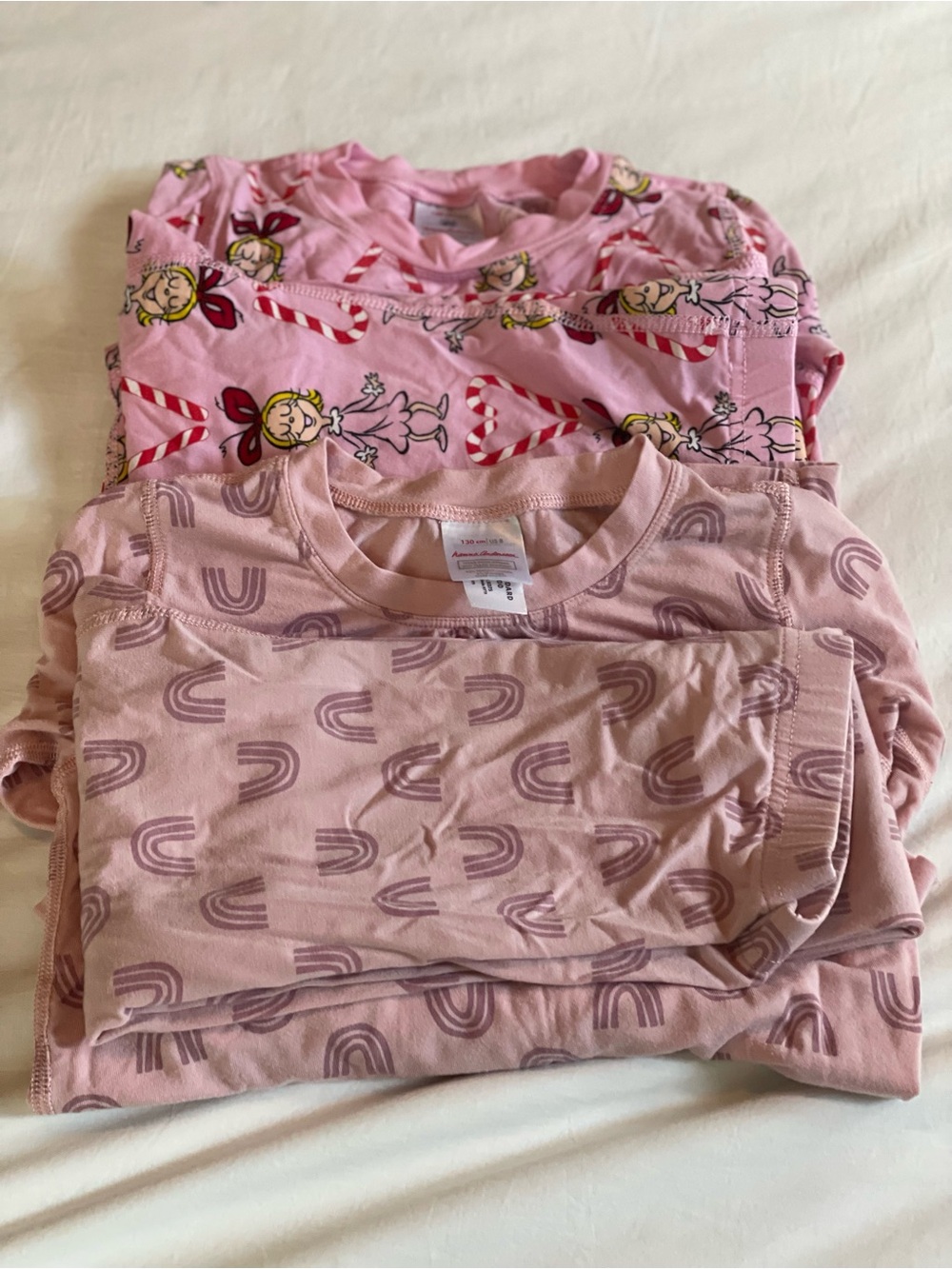 Hanna Andersson girls size 8 Pajama bundle (2 sets)